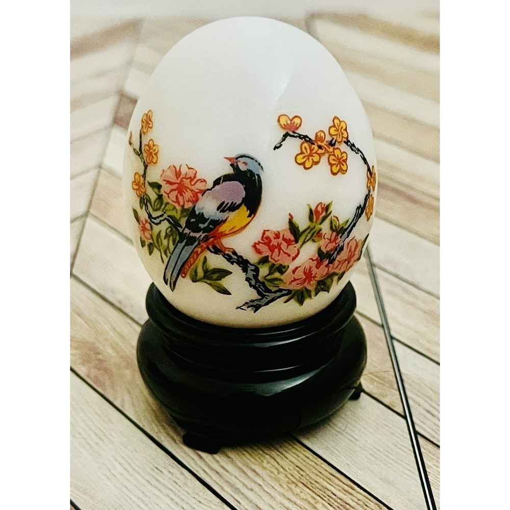 Vintage Avon Charisma Cologne Oriental Egg ~ Bird of Paradise in Bloom